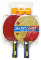 Набор для тенниса Start Line 200 (ракетки 2 шт, мячи 3 шт)